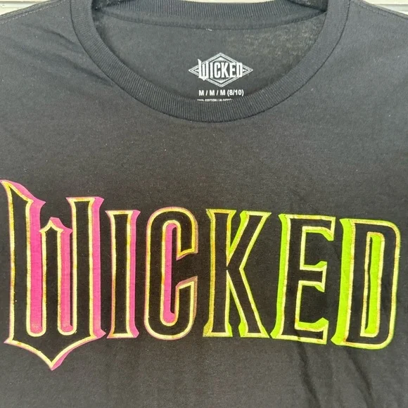 “Wicked” Black Short Sleeve Tee Medium - Picture 2 of 4